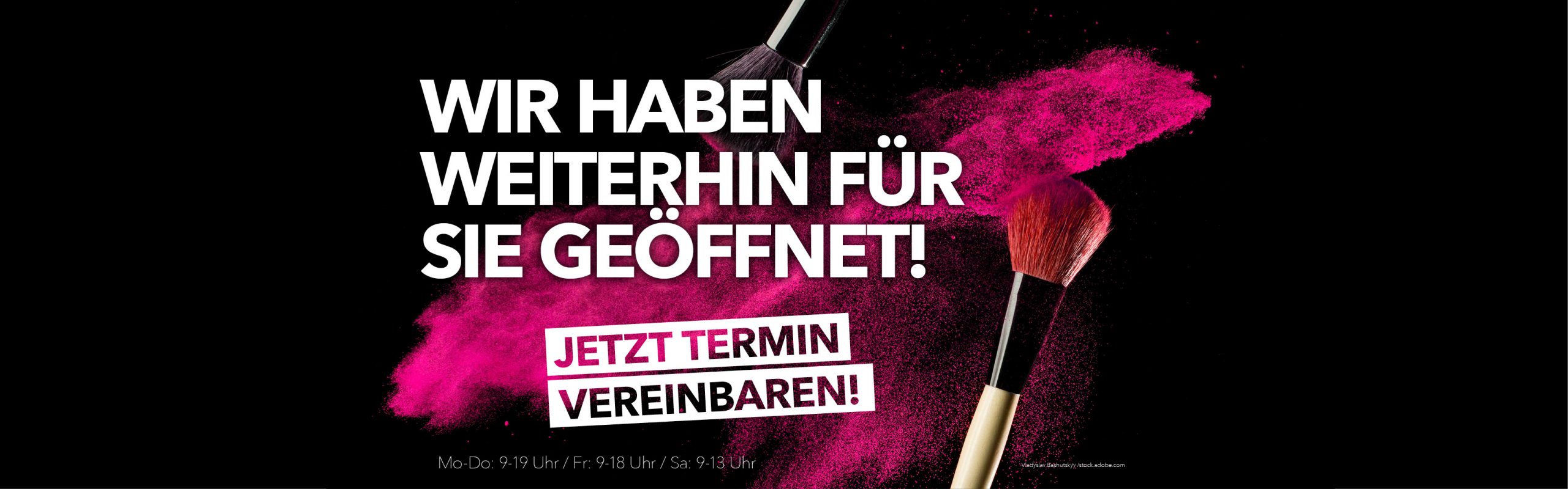Wir haben weiterhin geöffnet